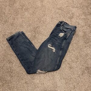 Arizona Jean Company Dark Blue Distressed Skinny Jeans